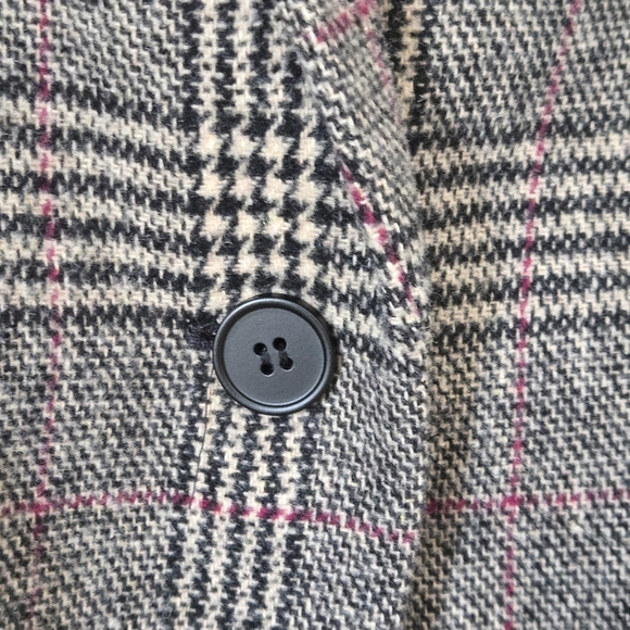Women's Glenn Plaid Wool Blazer Academia Preppy Size M - Picture 9 of 11